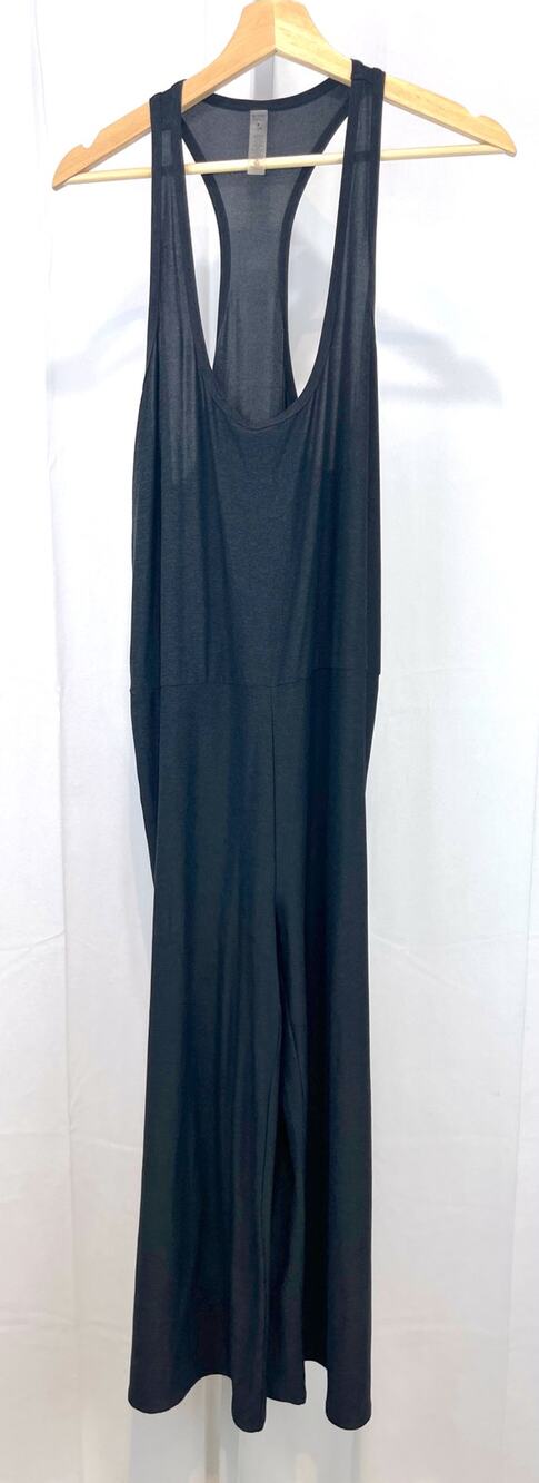 BEYOND YOGA Featherweight Hang Loose Jumpsuit Sleeveless Racerback Black Gray L